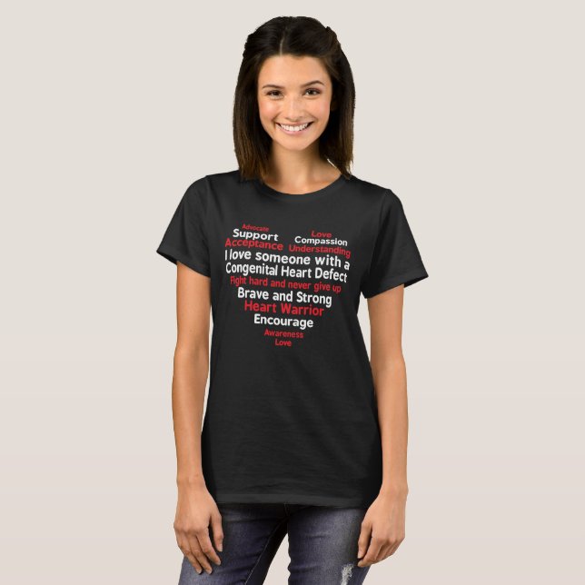Congenital Heart Defect Awareness Week Support T-Shirt (Front Full)