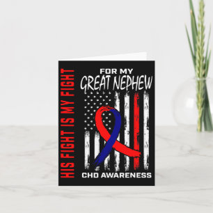 Congenital Heart Defect Chd Awareness Great Nephew Card