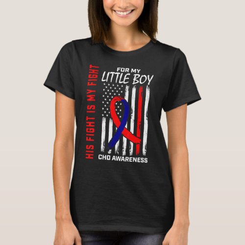 Congenital Heart Defect Chd Awareness Son Little B T_Shirt