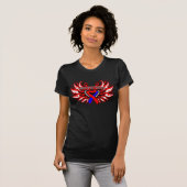 Congenital Heart Defects Awareness Heart Wings T-Shirt (Front Full)