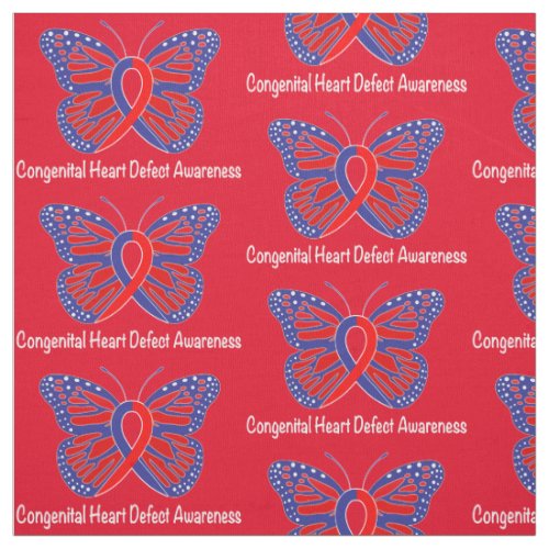 Congenital Heart Disease Awareness Fabric