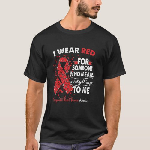 Congenital Heart Disease Awareness Warrior support T_Shirt