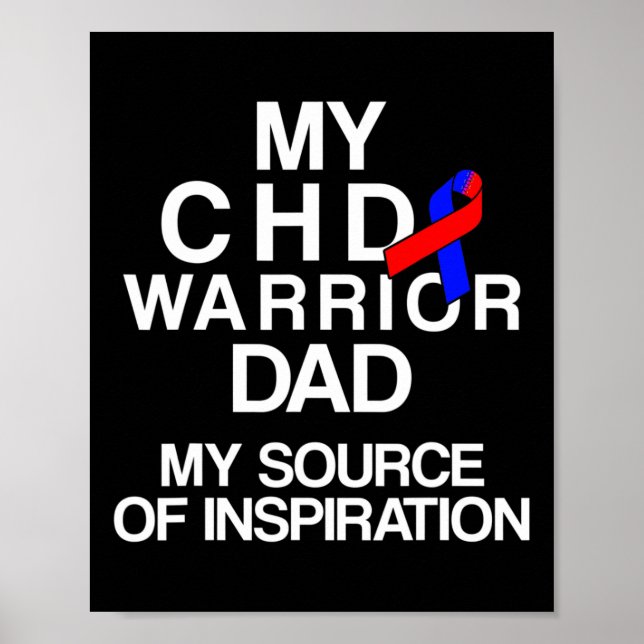 Congenital Heart Disease Defect Survivor Chd Warri Poster (Front)