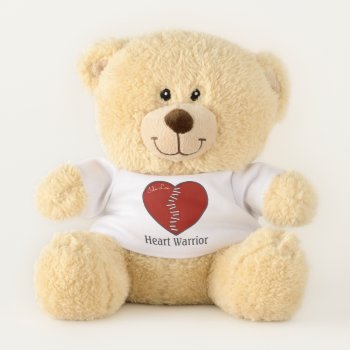 Congenital Heart Warrior Teddy Bear by AdorePaperCo at Zazzle