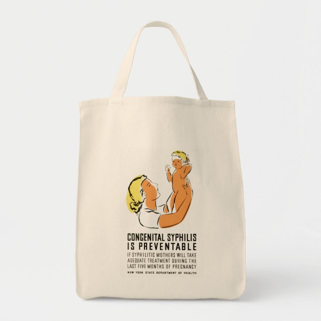 Congenital Syphilis is Preventable Tote Bag (Front)