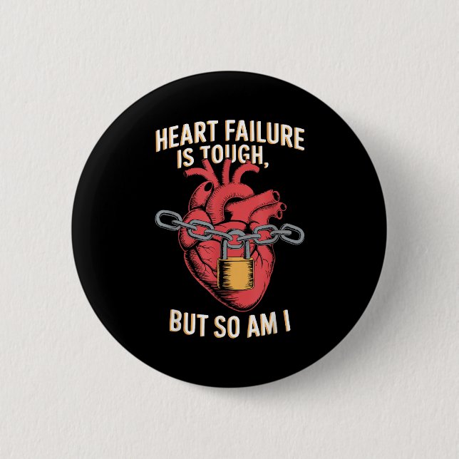 Congestive Heart Failure Chronic Disease Chf Aware Button (Front)