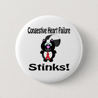 Congestive Heart Failure Stinks Skunk Awareness De Pinback Button