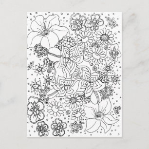 Conglomeration of Flowers Postcard