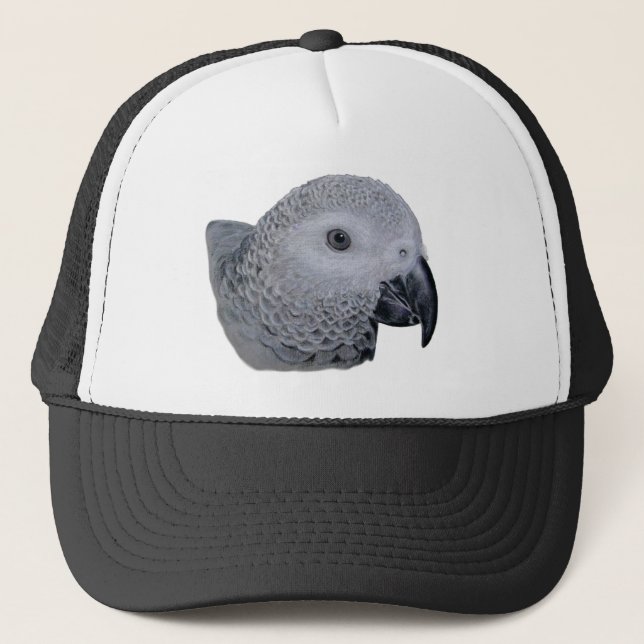 Congo African Gray parrot Trucker Hat (Front)