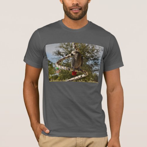 Congo African Grey on a Swing T_Shirt