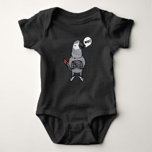 Congo African Grey Parrot Baby Bodysuit