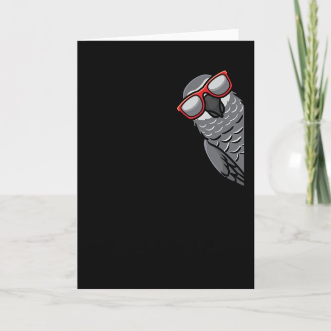 Congo African Grey Parrot Card (Front)