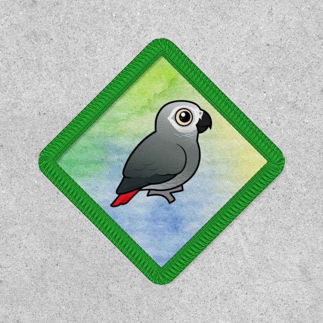 Congo African Grey Parrot Patch (Front)