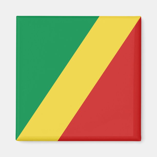 Congo-Brazzaville Flag Magnet (Front)