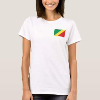 Congo-Brazzaville Flag + Map T-Shirt