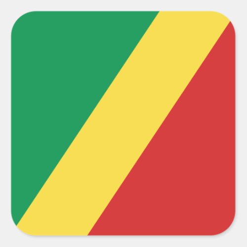 Congo_Brazzaville Flag Sticker