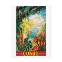 Congo, Congo river, Africa, landscape, vintage
