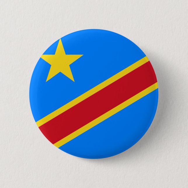 congo democratic pinback button (Front)