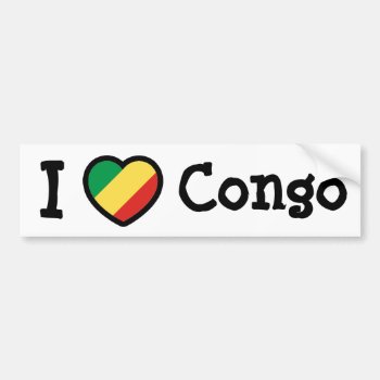 Congo Flag Bumper Sticker by FlagWare at Zazzle
