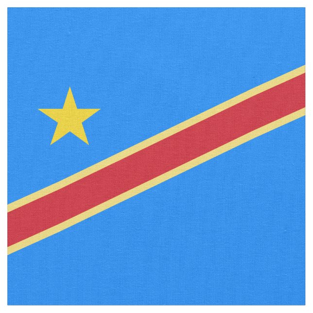 Congo flag fabric (Close Up)