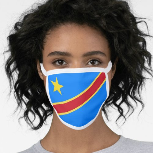 Congo flag face mask