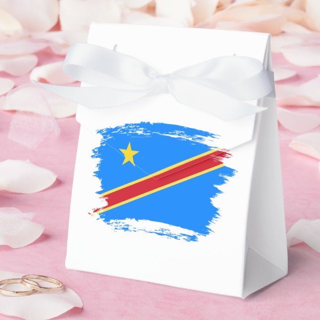 Congo flag favor boxes (Wedding)