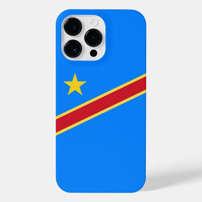 Congo flag iPhone case (Back)