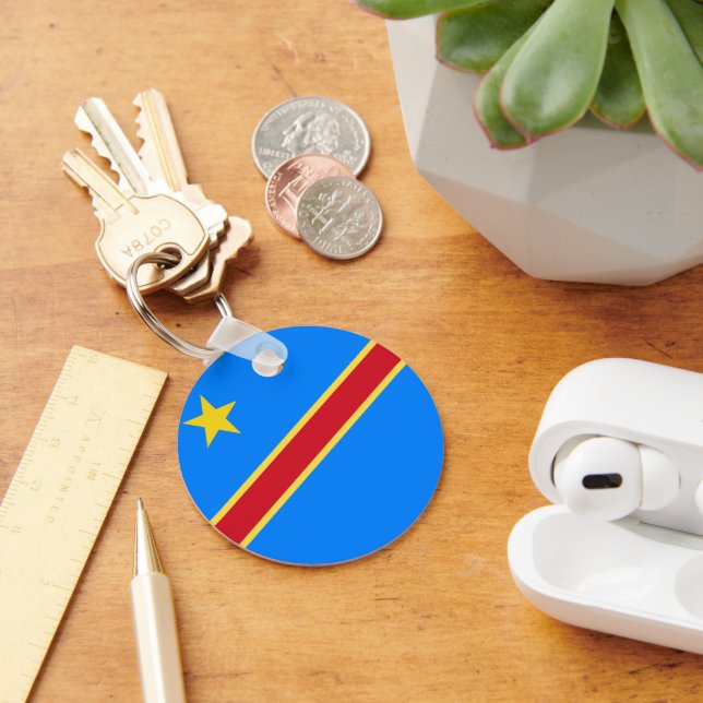 Congo flag keychain (Desk)