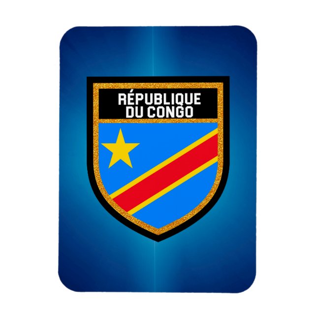 Congo Flag Magnet (Vertical)