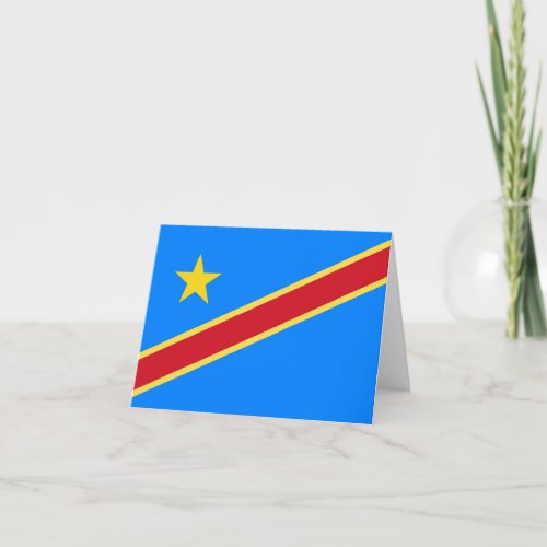 Congo flag note card