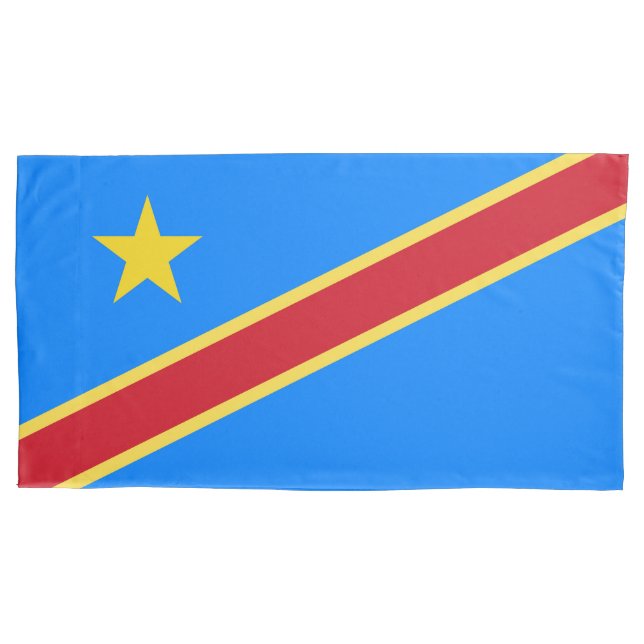 Congo flag pillow case (Front)