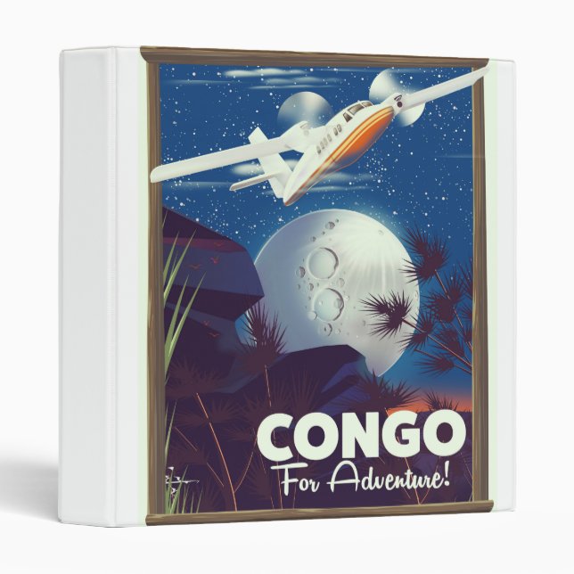 Congo For Adventure! travel poster Binder (Front/Spine)