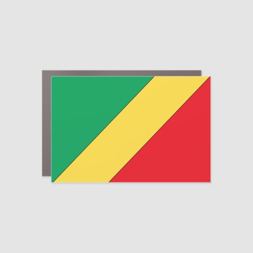 Congo Green Yellow Red Car Magnet