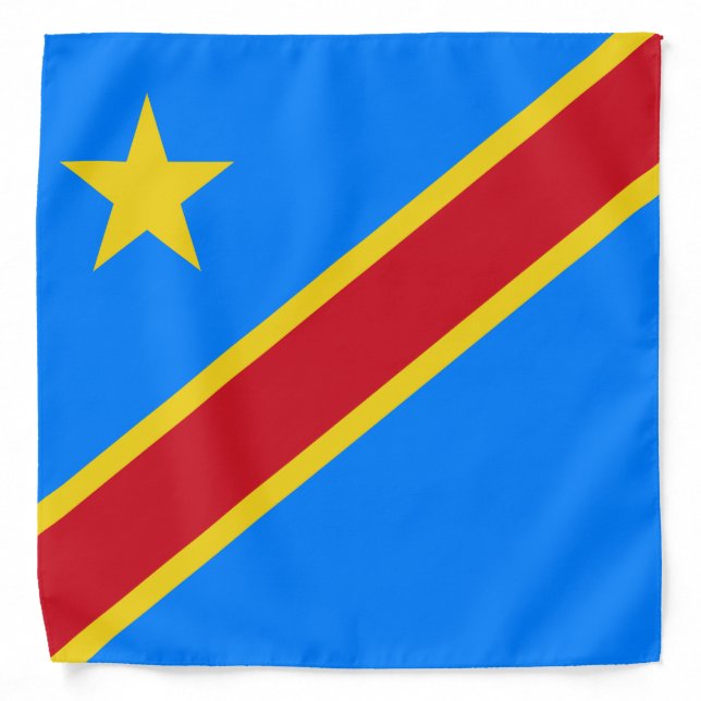Congo Kinshasa Flag Bandana (Front)