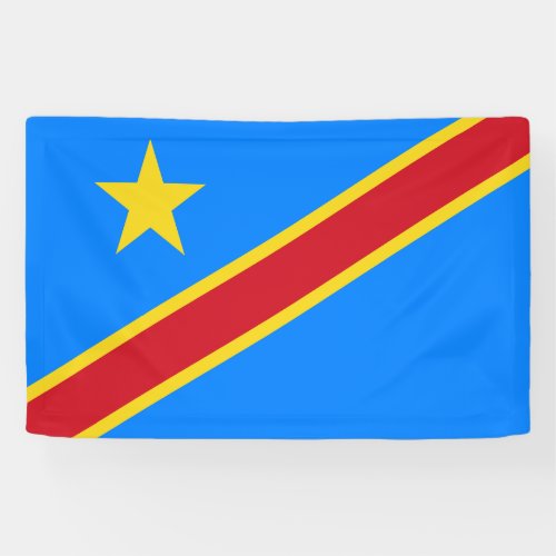 Congo Kinshasa Flag Banner