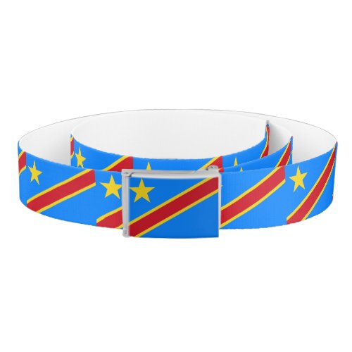 Congo_Kinshasa Flag Belt