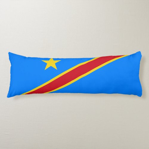 Congo Kinshasa Flag Body Pillow