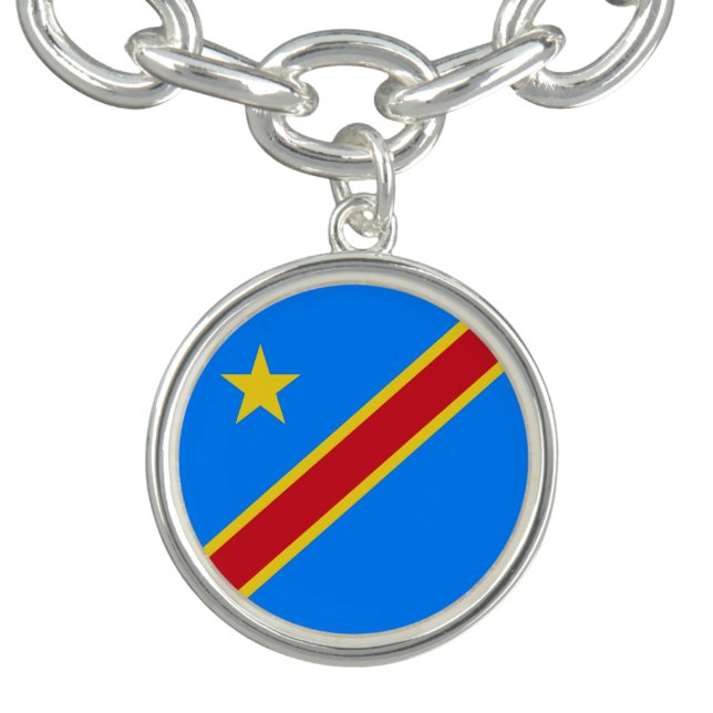 Congo Kinshasa Flag Bracelet (Design)