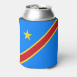 Congo Kinshasa Flag Can Cooler