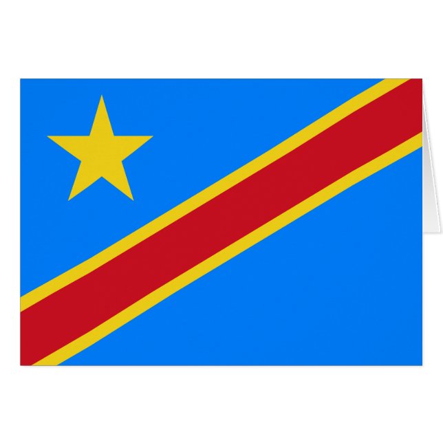 Congo Kinshasa Flag Cards (Front Horizontal)