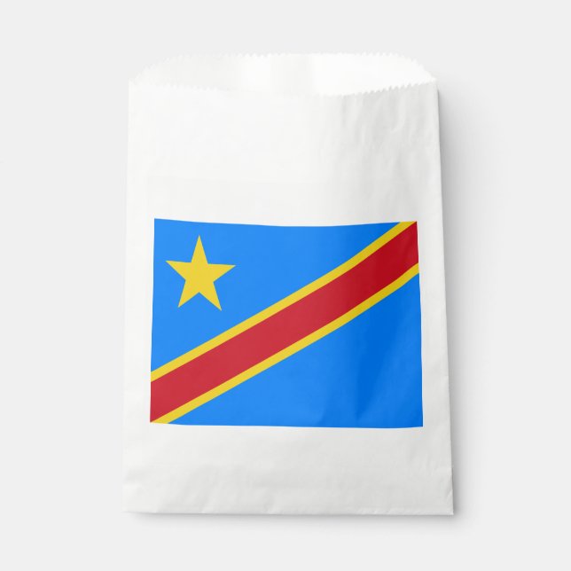 Congo Kinshasa Flag Favor Bag (Front)