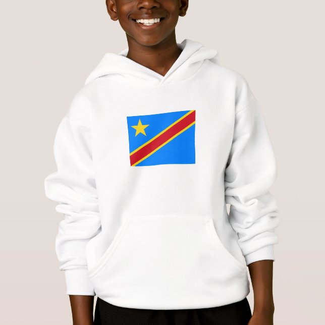 Congo Kinshasa Flag Hoodie (Front)
