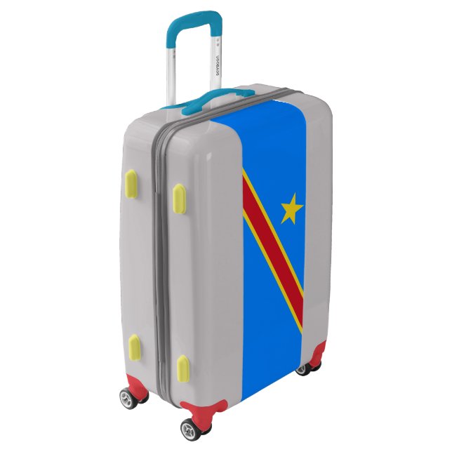 Congo Kinshasa Flag Luggage (Rotated Left)