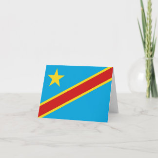 Congo-Kinshasa Flag Notecard