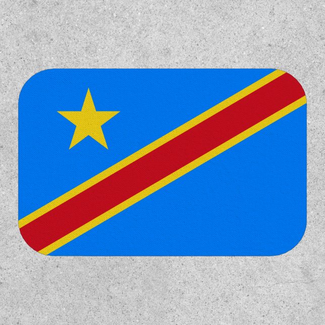 Congo Kinshasa Flag Patch (Front)