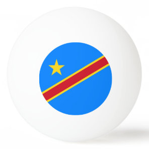 Congo Kinshasa Flag Ping Pong Ball