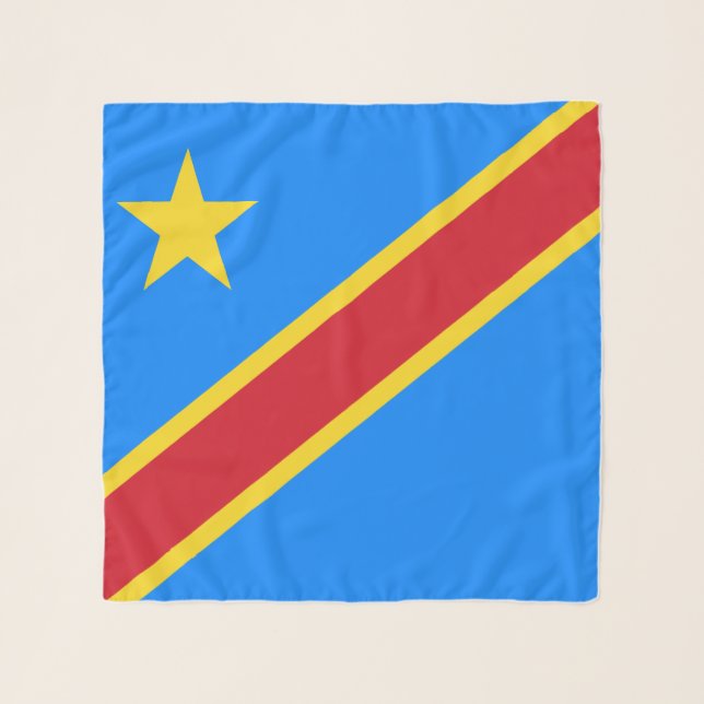 Congo Kinshasa Flag Scarf (Front)