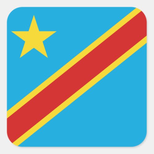 Congo_Kinshasa Flag Sticker