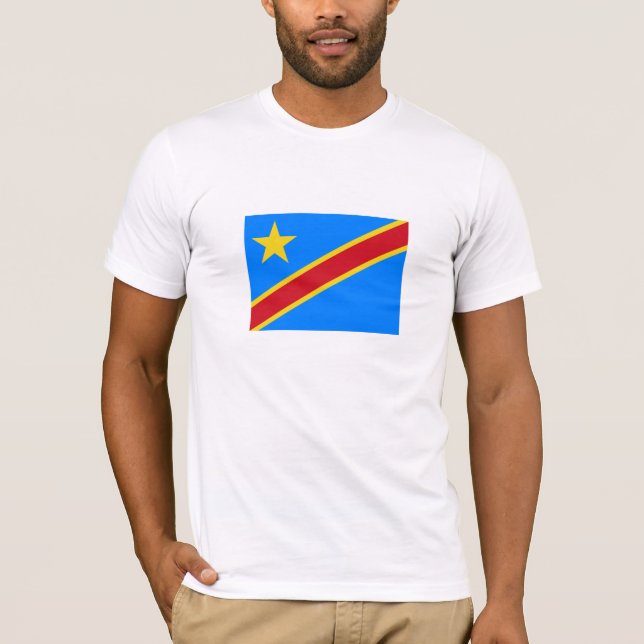 Congo Kinshasa Flag T-Shirt (Front)