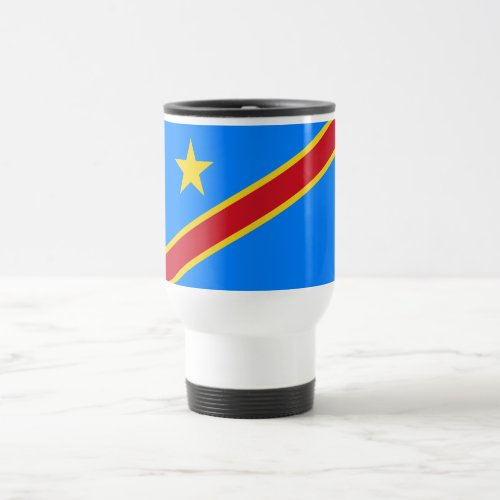 Congo Kinshasa Flag Travel Mug